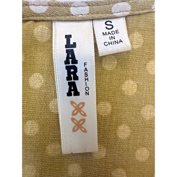 Lara‎ Fashion Women's Dress Size Small Gold Milkmaid Coquette Fit and Flare - Picture 6 of 8